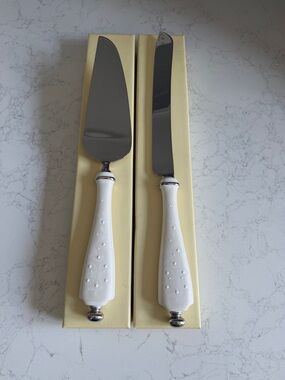 Lenox Wedding Promises Opal Innocence Cake Knife & Server Set